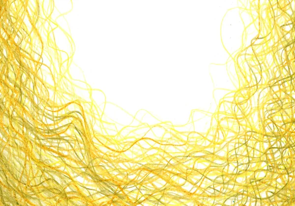 Grunge Tekstury Węgiel Drzewny Tło Żółty Ołówek Rama Ołówek Streszczenie — Zdjęcie stockowe