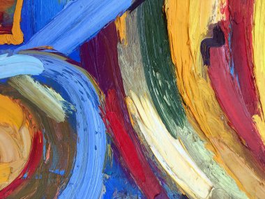 Gerçek boya doku ile mantı yağlı boya. Çağdaş sanat. Işık arka plan boyama. Afiş, poster ve başka bir tasarım oluşturmak için Modern expressionistic doku.