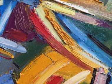 Gerçek boya doku ile mantı yağlı boya. Çağdaş sanat. Işık arka plan boyama. Afiş, poster ve başka bir tasarım oluşturmak için Modern expressionistic doku.