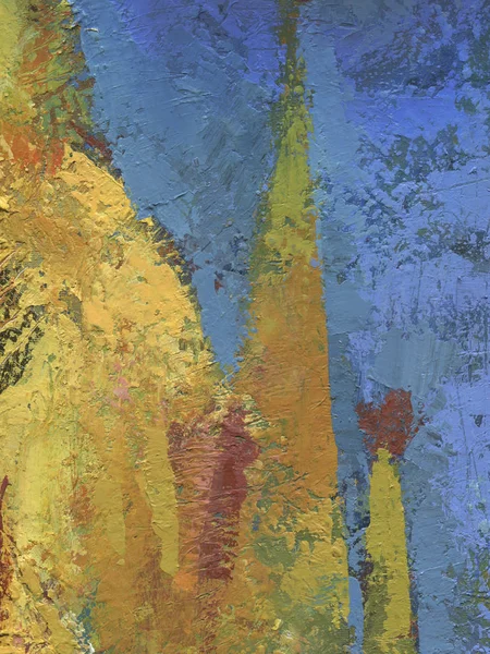 Gelber Abstrakter Hintergrund Mit Künstlerischer Textur Handgezeichnete Malerei Gelbe Texturen — Stockfoto