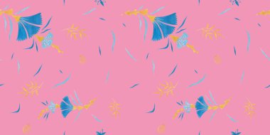 Krizantem modern illüstrasyon plaka dekorasyon. Çay gül ve clematis doğal yaprakları. Varicolored kadınsı kumaş tasarımı. Rönesans çiçek sanatı. Akdeniz dekoru için çiçek sizde desen