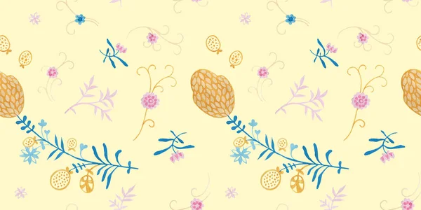 Vanilya Renk Deseni Ambalaj Hediye Kağıt Çiçek Dekorasyon Boyalı Guaj — Stok fotoğraf