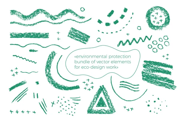 Ícones Ambientalmente Amigáveis Elementos Proteção Ambiental Produtos Beleza Conceito Orgânico —  Vetores de Stock