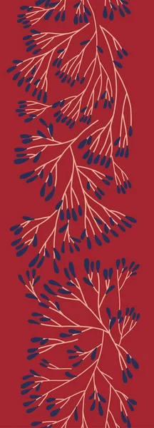 Kerst Bloemdecoratie Kerstboom Rand Met Sparren Takken Ornament Voor Naadloos — Stockvector