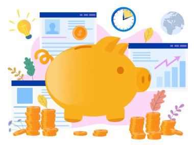 Kavram kumbara, web sayfası, afiş, prese için başarılı takım