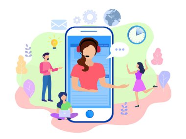 Açılış sayfası şablon müşteri ve operatör, online teknik su