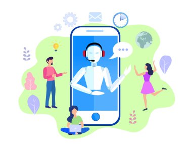 Müşteri Hizmetleri, sohbet etmek hattı operatörü istemci, bağlantılı önerir.