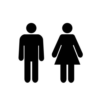 Erkek ve kız simgesi.