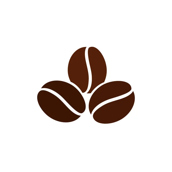Granos de café plantilla vector icono . — Archivo Imágenes Vectoriales
