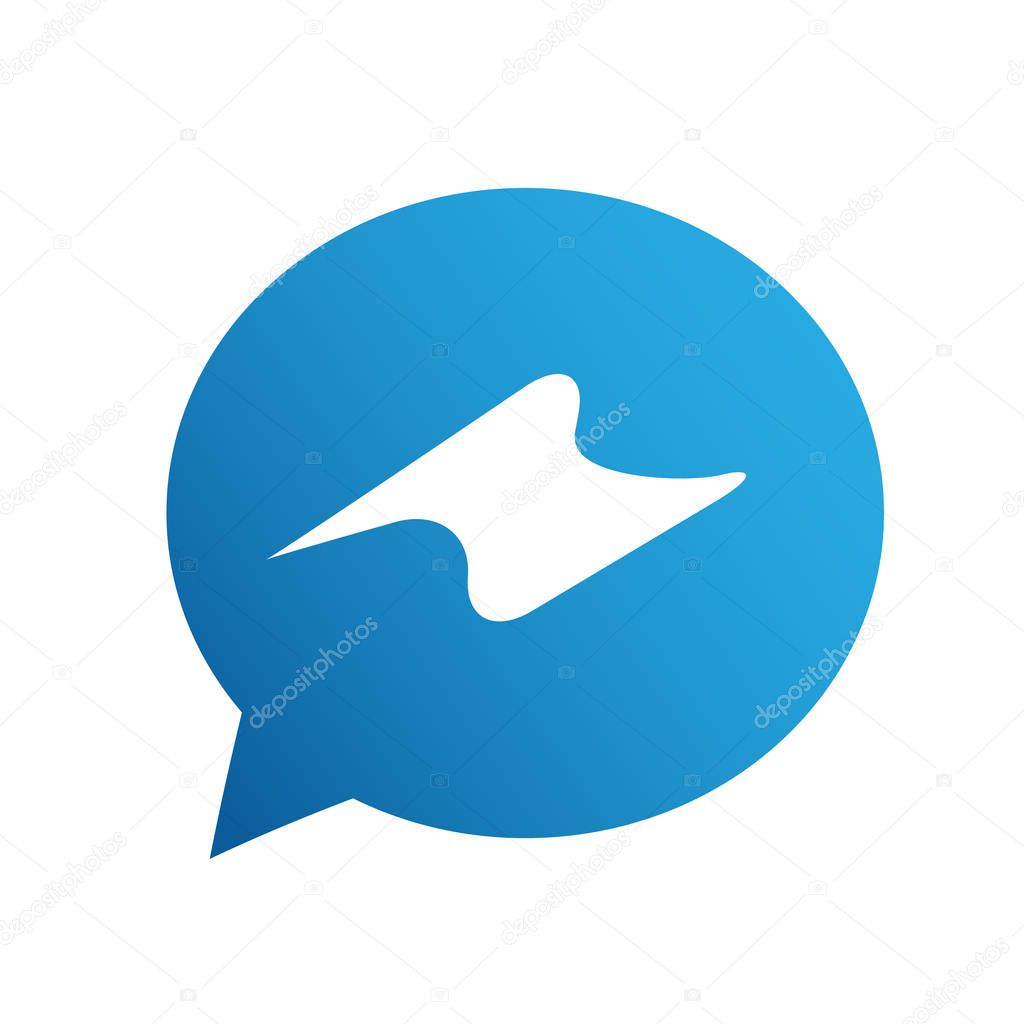 Chat app icon message bubble.