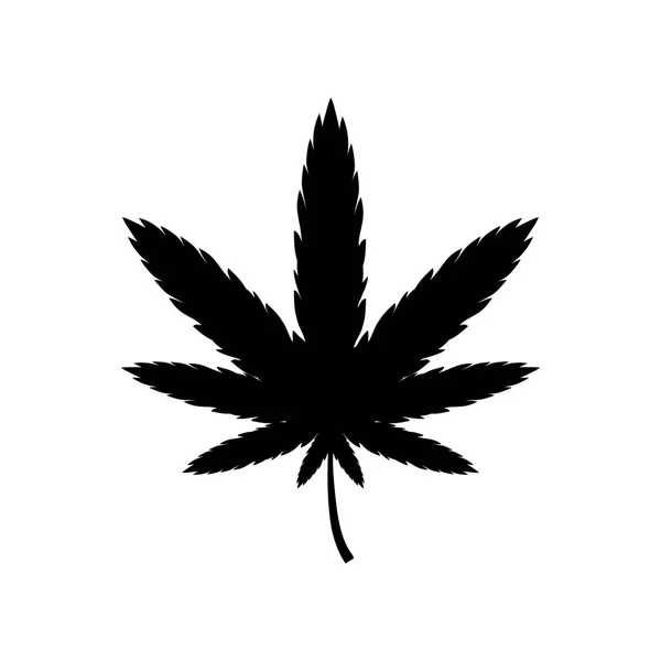 Marihuana icoon. Vectorillustratie — Stockvector