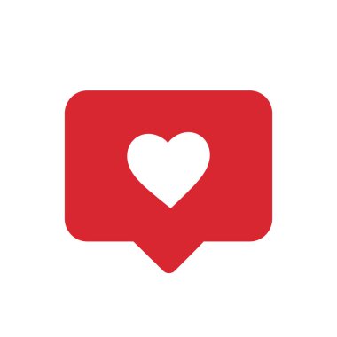 Bildirim simgesi. Simge vektörü gibi. Vektör simgesi gibi sosyal medya