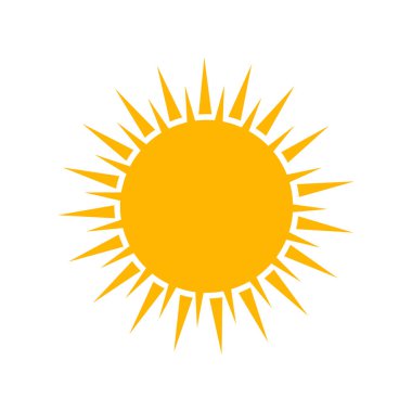 Güneş ikonu. Modern hava ikonu. Düz vektör simgeleri