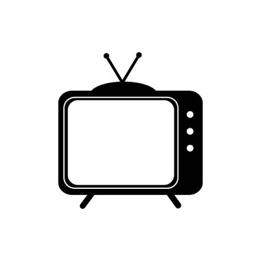 Televizyon simge vektör Illüstrasyon şablonu