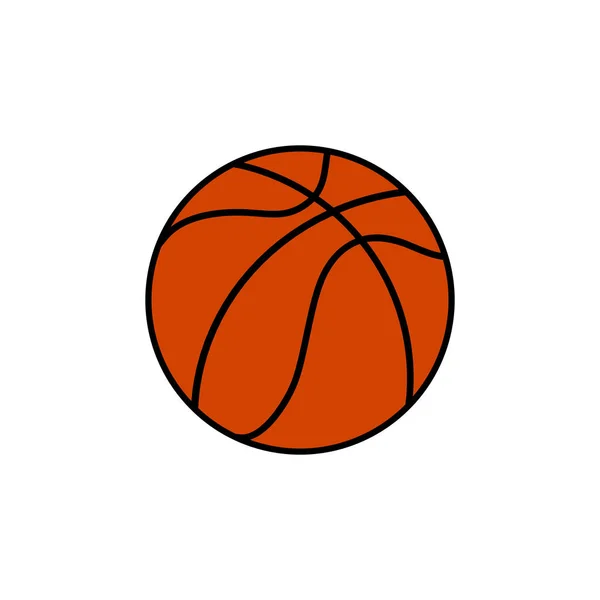 バスケットボールアイコンベクトルイラスト — ストックベクタ