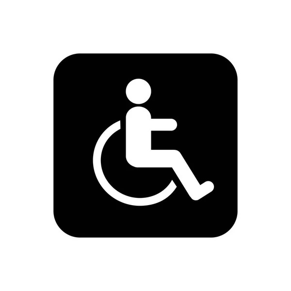 Disabled icon vector illustration. — Stock Vector