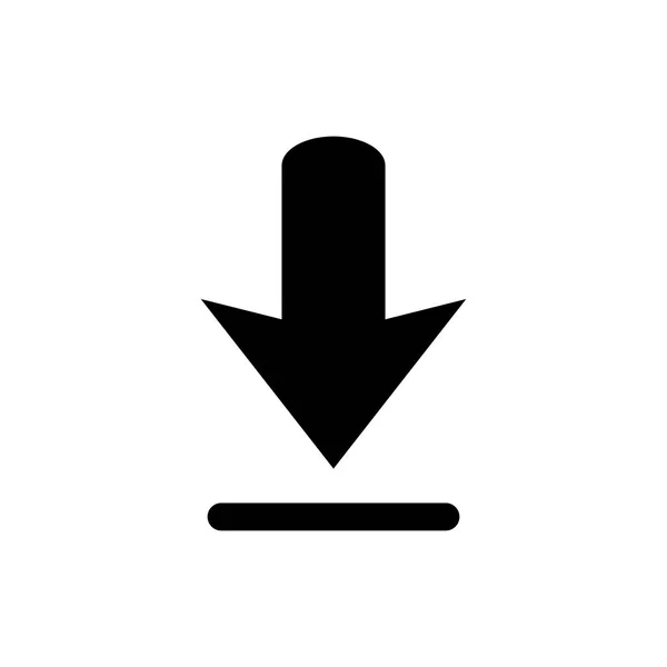 Télécharger icône sur fond blanc . — Image vectorielle