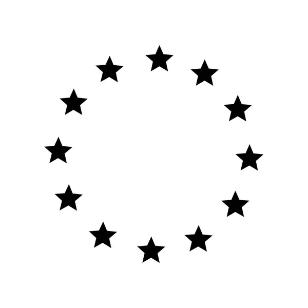 Europäische Union Star-Ikone. — Stockvektor