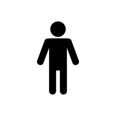Erkek lavabo simgesi. Erkekler dinlenme odası Işareti. Beyler sembol Vector için tuvalet. Erkek WC Illüstrasyon Logo şablonu.