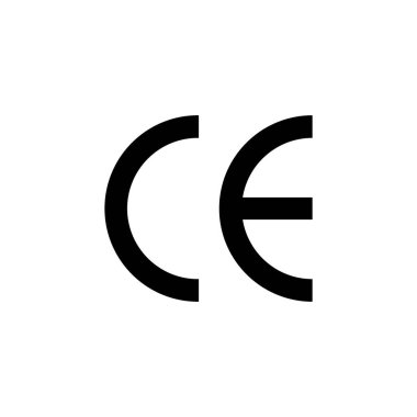 CE işareti vektör sembolü. CE sembolü simgesi.