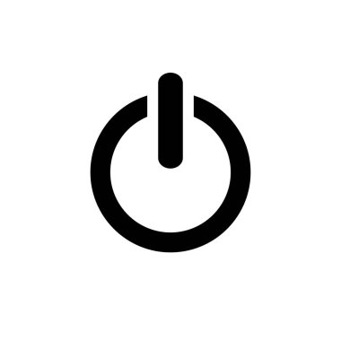 Güç simgesi. Güç Düğmesi Simgesi. Vektör