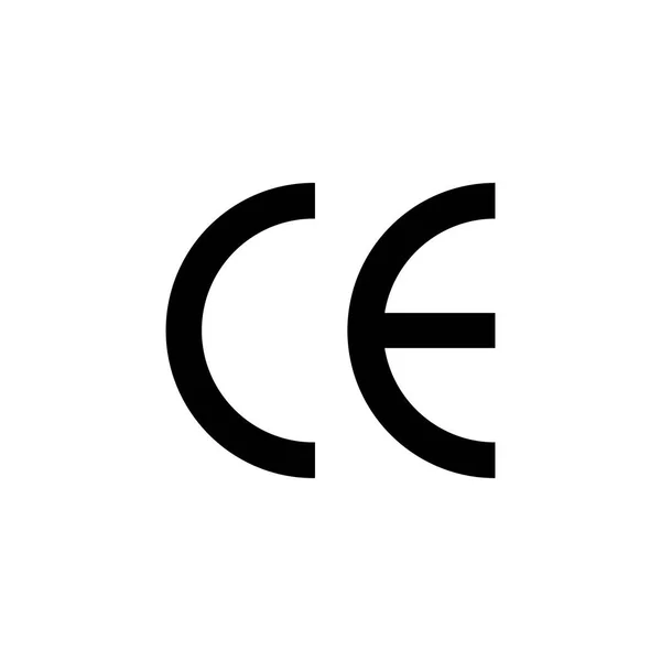 Vektorový symbol značky CE. Ikona symbolu CE. — Stockový vektor