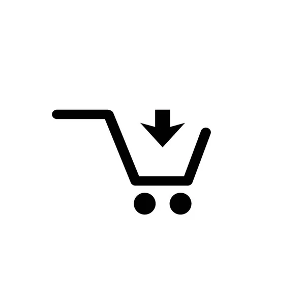 Shopping Ikone. Warenkorb-Symbol. — Stockvektor