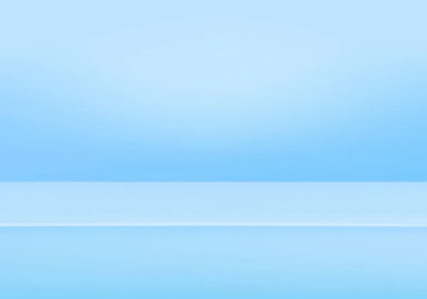 Banner pro inzerovat produkt na webových stránkách, Vektor prázdné světelné místnosti pozadí modrá barva studio stolní místnosti pozadí, zobrazení produktu s kopírovacím prostorem pro zobrazení obsahu designu — Stockový vektor