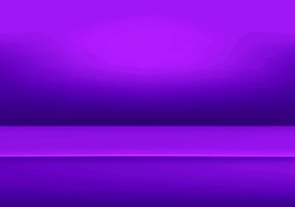 Banner para anunciar o produto no site, Vector vazio luz quarto fundo roxo cor estúdio mesa quarto fundo, exibição do produto com espaço de cópia para exibição de design de conteúdo — Vetor de Stock