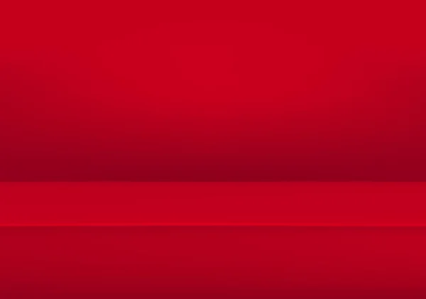Bannière pour annoncer le produit sur le site Web, fond de pièce de lumière vide vectoriel couleur rouge pastel fond de salle de table studio, affichage du produit avec espace de copie pour l'affichage de la conception de contenu — Image vectorielle