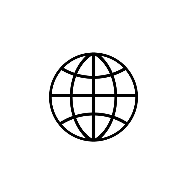 Globus-Symbolvektor — Stockvektor