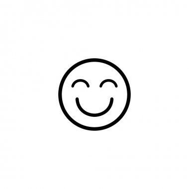 Emoji Mutlu Simge Vektör