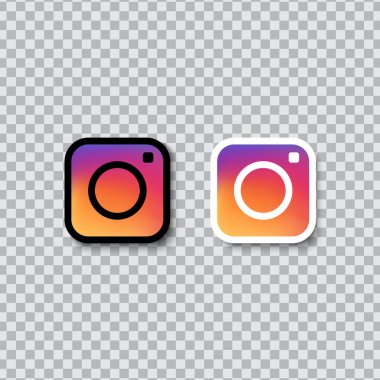 Web simgesi. Saydam arka planda fotoğraf kamerası simgesi.