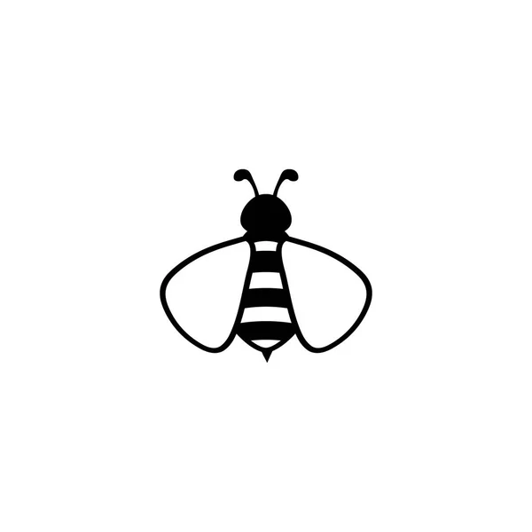 Bee ikonen logotyp. — Stock vektor