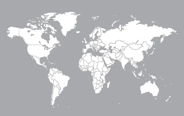 Världskarta. vektor illustration — Stock vektor