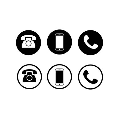 Telefon simgesi vektörü. Arama simgesi. cep telefonu akıllı telefon cihazı gadget.