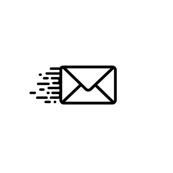 Icône de ligne d'enveloppe. Vecteur — Image vectorielle