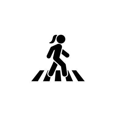 Yürüme simgesi simgesi logo vektörü