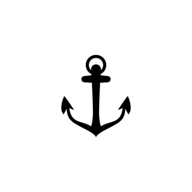 Çapa vektör simgesi logosu Denizcilik deniz teknesi çizimi