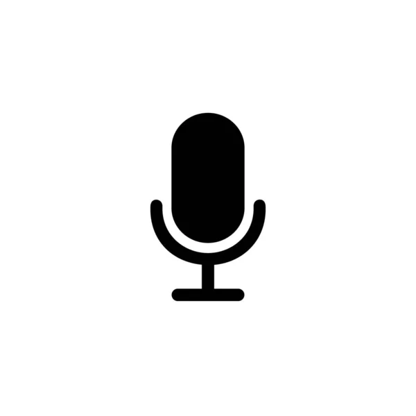 Vettore icona microfono. Illustrazione grafica vettoriale microfono — Vettoriale Stock