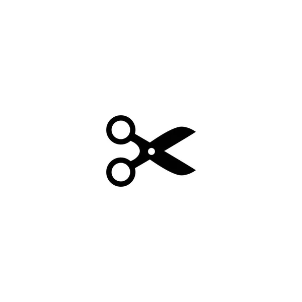 Icona delle forbici in stile piatto alla moda. Forbici icona pagina simbolo fo — Vettoriale Stock