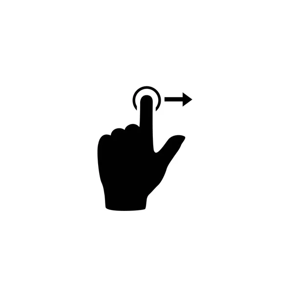 Ícone de slide toque Gesture — Vetor de Stock
