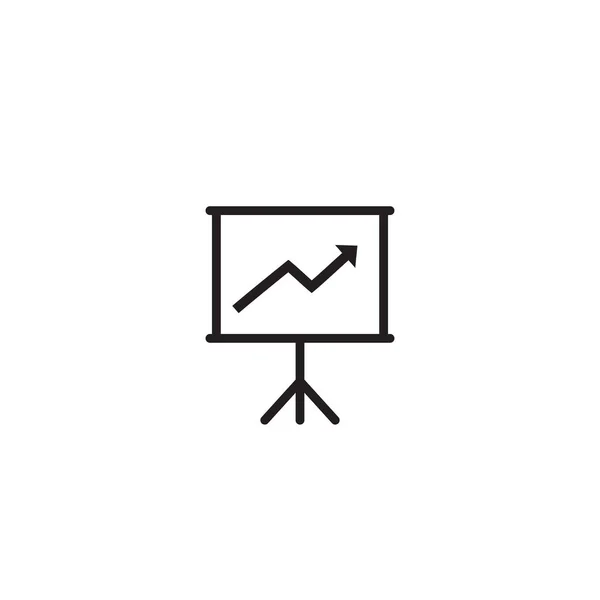 Diagrama gráfico icono en estilo plano de moda . — Vector de stock