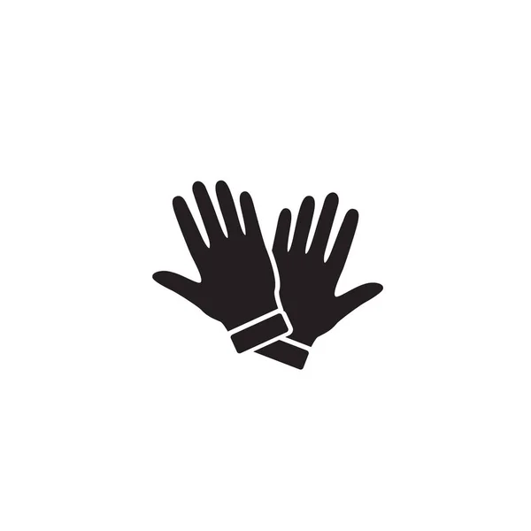 Glove Icon Symbol. Elemento Mitten aislado de primera calidad en Tr — Vector de stock