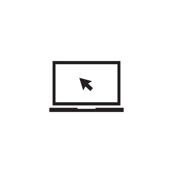Icona vettoriale del portatile. Illustrazione vettoriale — Vettoriale Stock