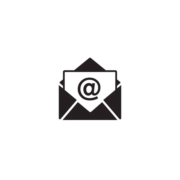 Icône vectorielle Mail sur blanc — Image vectorielle