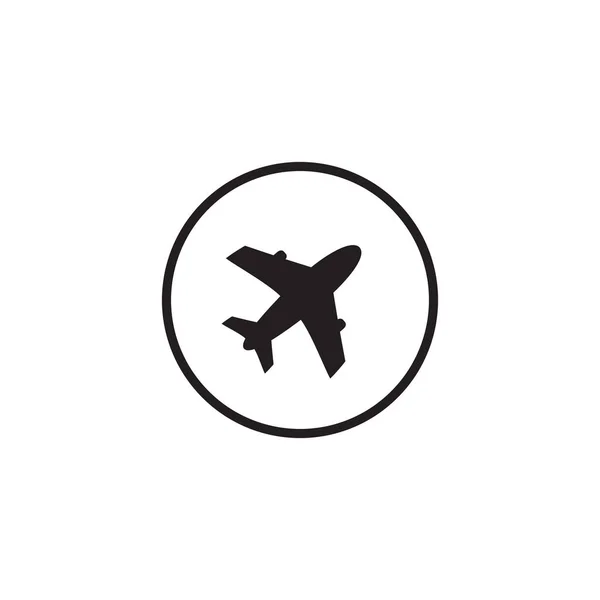 Flygplansikonen vektor illustration design logotyp mall — Stock vektor