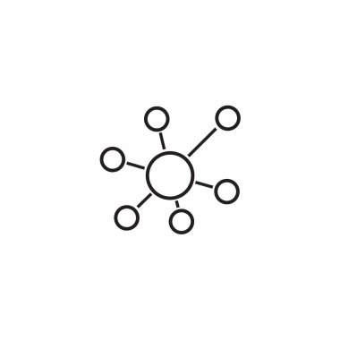 İş ağ vektör simgesi