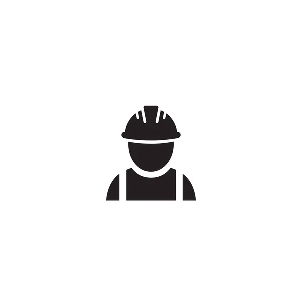 Construction worker vector icon — Stock Vector