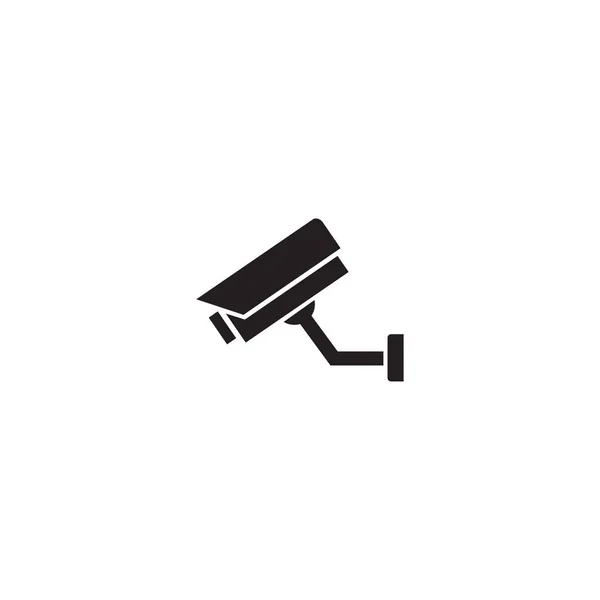 Vaste CCTV, beveiligings camera pictogram vector — Stockvector